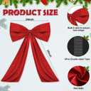 Wavwavw Red Large Bow Decor Big Bow Coquette Birthday Decoration for Room Giant Satin Ribbon Tie for Party Backdrop Wedding Bridal Shower Valentine's Day Wall Hanging Decor (24 x 36 Inches)