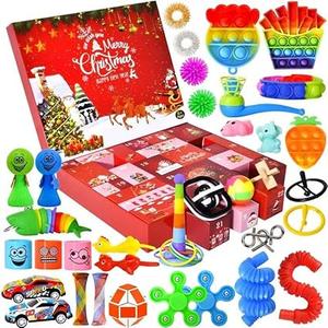 Advent Calendar 2025 Children, 24Days Christmas Countdown Calendar Fidget Toy Gift for Boys