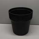 5 Gallon Pots for Plants, 5 Gallon Nursery Pot for Plants with Drainage Holes, 5 Pack 12 Inch Round Sturdy Plastic Plant Pot Planters for Outdoor Indoor Plants, Flowers, Black