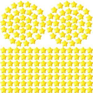 Lenwen 80 Pieces Yellow Star Stress Ball Bulk, 2 Inch Foam Mini Star Stress Relief Toy for Teens and Adults Students Bag Fillers, School Carnival Prizes, Employee Appreciation Gifts