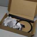 Matte Black Bathroom Accessories Set, KLJKPA 4 Pieces Bathroom Hardware Set, 24 inch Towel Bar, Towel Racks for Bathroom, Robe Towel Hooks, Toilet Paper Holder Wall Mounted