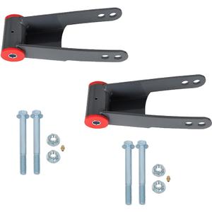 labwork 1inch - 2inch Rear Lowering Drop Steel Shackles Kit Replacement for Ford F150 2WD 4WD 2009-2023