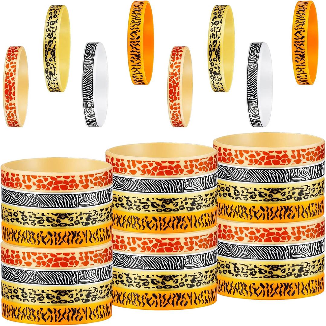 Skylety 36 Piece Animal Print Rubber Bracelets Safari Silicone Bracelets Animal Theme Rubber Bracelet Waterproof Wristband for Jungle Birthday Party Favors Goody Bag Supply Classroom Prize Skylety 36 Piece Animal Print Rubber Bracelets Safari Silicone Bracelets Animal Theme Rubber Bracelet Waterproof Wristband for Jungle Birthday Party Favors Goody Bag Supply Classroom Prize