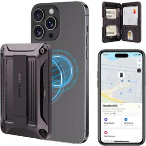 ZtotopCases for Magsafe Wallet, Works with Apple Find My, Strong Snap-on Magnetic Card Holder and RFID Blocking, for iPhone 16/15/14/13/12 Series, for iPhone Wallet Tracker, Fit 2-3 Cards, Dark Purple ZtotopCases for Magsafe Wallet, Works with Apple Find My, Strong Snap-on Magnetic Card Holder and RFID Blocking, for iPhone 16/15/14/13/12 Series, for iPhone Wallet Tracker, Fit 2-3 Cards, Dark Purple