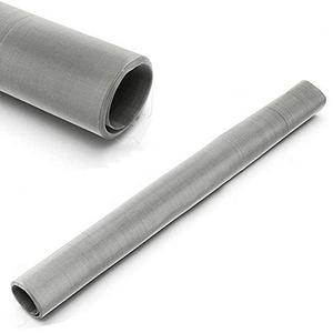 Runpig 304 Stainless Steel Woven Wire 200 Mesh 75 Micron Fine Screen Mesh Steel Woven Mesh for Filter Mesh, Filtration Cloth, 47 Inch W