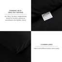 CozyLux Queen Comforter Set Black, 3 Pieces Solid Comforters Queen Size Breathable Quilted Bedding Sets, Luxury Soft Microfiber Down Alternative Comforter for All Season (1 Comforter & 2 Pillowcases)