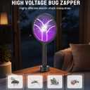 Mosiller Electric Fly Swatter Racket, 4000V Bug Zapper with 1800mah & Dual Modes, 2 in 1 Rechargeable Purple Mosquito Light Killer with 3-Layer Safety Mesh for Indoor Home Patio Camping Office(1 Pack)