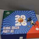 Soccer Fan Gear Set for 2026 World Tournament, Soccer Party Favors Kit with Flag,Scarf, Face Paint, Clapper, Horn&Glasses,Supporter Accessories for Game Day, Sports Event, Gift