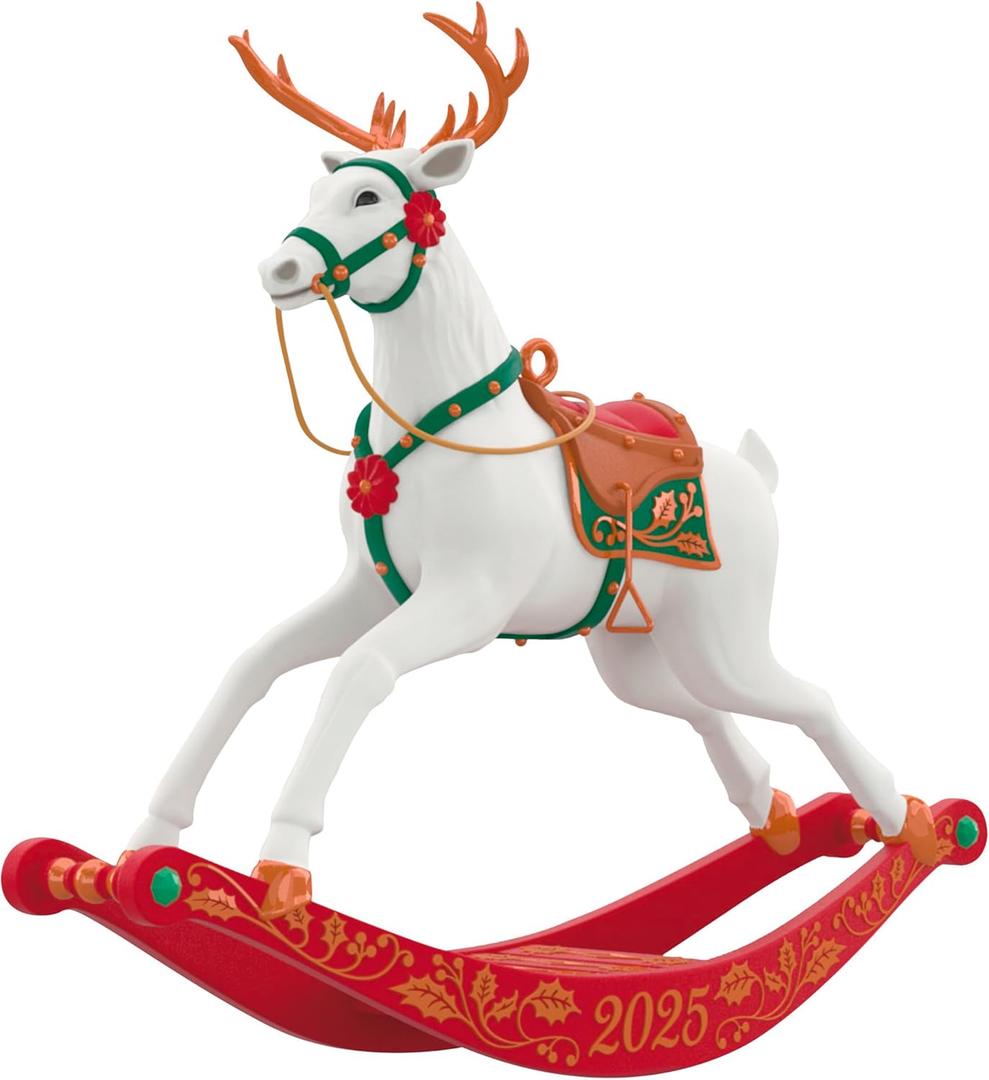Hallmark Keepsake Christmas Ornament 2025, Rocking Reindeer 2025, Gifts for Keepsake Fans