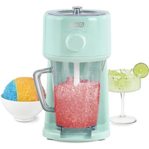 Dash Deluxe Shaved Ice & Slushy Maker - Easy-to-Use Slushy & Snow Cone Maker - Includes Serving Pitcher & Recipe Guide for Homemade Treats - Aqua