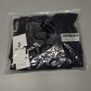 TAYOEA Crop Tops Workout for Women Yoga Short Sleeve Shirts Seamless V-Neck Gym T Shirts with Built in Pads (Black, XL)