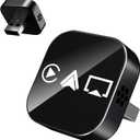 3 in 1 Screen Mirroring Wireless CarPlay Adapte, 2026 Upgraded Wired to Wireless for Apple CarPlay & Android Auto & AirPlay, Mini USB Design Car Play Adapter with TypeC Extension, Plug and Play