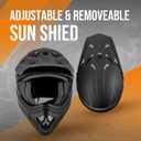 OUMURS Adult ATV Dirt Bike Helmet with Goggles Gloves & Mask Quick Release Buckle Adjustable Sun Visor Motorcycle Adult Helmet Off-Road Motocross Downhill Moped MX for Unisex-Adult, XL