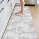 DEXI Kitchen Floor Mats Cushioned Anti Fatigue Runner, 23x86 Light Grey | Wide Standing Comfort, Waterproof Oil-proof, Memory Foam Padded for Front Sink Laundry
