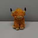 Stuffed Animals Highland Cows Cute Stuff Fluffy Cattle Dolls Skeleton Toys Figure Pillows Birthday Presents for Baby Kids Girls Boys Toddler Preschool Realistic Plush Dcor (11 inches,Brown)