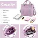 IwIeIaIrI Small Tote Bag for Women,Canvas Mini Tote Bags with Zipper and Multi Pockets,Kids,Girls,Friends Gift 2026