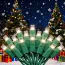 Christmas Lights, 100 Count Incandescent Bulb 50FT Fairy String Lights Set for Outdoor Indoor Christmas Decorations, ETL Certified