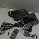 FANGOR 7.5 Inch Dual Car DVD Player, Portable DVD Player for Car with 5 Hours Rechargeable Battery, Last Memory, AV Out/in, Support USB/SD/Sync TV, All Regions