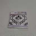 12 Pcs Peel and Stick Frosted Vinyl Floor Tiles Sticker for Kitchen Bathroom, Waterproof Backsplash Sticker Wall Tile Stickers, 12x12inch/30x30cm, Black and White Classic