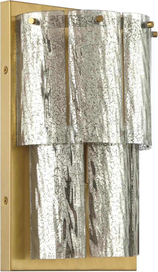 Craftmade 48662-SB Museo Wall Sconce, 2-Light 120 Total Watts, Satin Brass, Bulb(s) Not Included