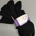 GOLDTOE Women's Ultra Tec Terry Turncuff Socks 3 Pack (Medium, Black)