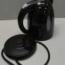 OVENTE Electric Kettle, 1.7L Fast Boiling Water Heater for Coffee or Tea, BPA Free with Water Level Gauge, Auto Shut-Off, Boil-Dry Protection, Indicator Light and Removable Filter, Black KP72B