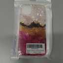 for iPhone 11 Case for Girl Women Men, Glitter Pearly Shell Luster Sparkle Bling Soft TPU Slim Thin Girl Women Protective Phone Case Cover for iPhone 11 6.1,Blue Gold Marble