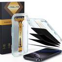 MRGLAS 4-Pack TOP 9H+ Glass for iPhone 16 Pro Max Privacy Screen Protector [Auto Alignment Kit] [10X Military Protection, 100% Anti Spy] UNBREAK Tempered Glass 6.9 inch Longest Durable Case-Friendly