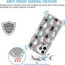 Pink White Black Christmas Trees Case Compatible with iPhone 15 Pro Max, Winter Christmas Cartoon Case for iPhone 15 Pro Max, Cool TPU Bumper Phone Case Cover