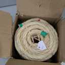 Premium Brazilian Sisal Rope, Natural Fiber 100% Sisal, Ultra Durable, Chemical-Free, Ideal for DIY, Cats, Scratching Post Replacement, Home Decor, Garden, Crafting (1/4 50 ft / 6mm 15m)