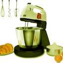 Stand Mixers, 7 Speeds With 3QT Stainless Steel Bowl, Stand and Hand Mixer with Dough Hook, Whisk, Mixing Beater for Baking, Cake, Cookie, Kneading (GU2)