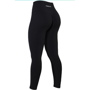 AUROLA Power Workout Leggings for Women Tummy Control Squat Proof Ribbed Thick Seamless Scrunch Active Pants. Size S