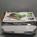 Golf Putting Mat with Ball Return - Putting Green Indoor Featuring 9ft Non-Slip Velvet Surface for Indoor & Outdoor - Smooth, Skip-Free Walnut Ball Return System - Golf Practice Mat for Backyard