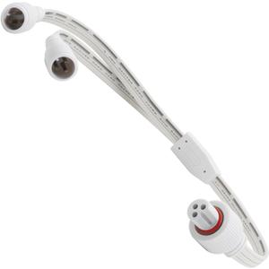 Y-Distributor Extension Cord for Govee Permanent Outdoor Lights, Compatible with H705A H705B H705C H706A H706B H706C, 3-Pin Power Cord for Spot String Lights  Durable & Waterproof (Y-Splitter (1 Female to 2 Male))