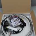 17inch Double Row 3000K-6500K Pure White Wheel Ring Lights,Wheel Lights for Truck with Remote Control and Flash Mode,Turn & Braking Signal Compatible with Trucks SUV Pickup Car