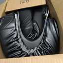 FUANGUI Recliner Cushions for Elderly, Waterproof PU Leather Seat Cushion, 20X20X3 Inch Foam Curved Edge Large Square Chair Cushion for Armchair, Office Chair, Pain Pressure Relief - Black