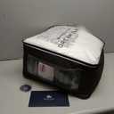 Pacific Coast Goose Feather Down Fiber Comforters Queen Size, Extra Fluffy White Duvet Insert, Ultra-Soft, Breathable, All Season Hotel Luxury Bedding Comforters, 8 Corner & Center Loops (90"x90")