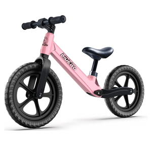 Ridego 12 Inch Balance Bike for Kids 2-4 Year Old,Lightweight Kids Bike with Adjustable Seat, Push Bicycle with Air Rubber Tires，Ride-on Toys Birthday Gift