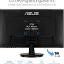 ASUS 24-Inch Desktop Monitor - 1080P Full HD, 75Hz, IPS, Adaptive-Sync/FreeSync, Eye Care, HDMI DisplayPort VGA, Frameless, VESA Wall Mountable - VA24DQ