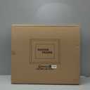 iRahmen 20x24 Picture Frame Set of 2 with Plexiglass, Black Wood Poster Frame for Wall Mounting Display 16x20 Picture with Mat or 20 x 24 Without Mat