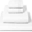 Mellanni Queen Sheets Set - 4 PC Iconic Collection Bedding - Hotel Luxury, Extra Soft, Cooling Bed Sheets - Wrinkle, Fade, Stain Resistant (Queen, White)
