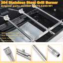 Replacement Grill Parts for Charbroil Performance 5 Burner 463347519 463275517 463347518 18" Grill Grate Burner Heat Plates for Char-Broil 4463243519 463373019 463243518 463373319 Gas Grill Parts Kit