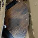 Corner Floating Shelves, Rustic Brown Wood, Set of 2, Wall Mount Storage with Guardrail for Bathroom Kitchen Living Room