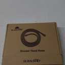 Shower Hose Extra Long 90 Inches Brushed Chrome Handheld Shower Head Hose with Brass Insert and Nut - Lightweight and Flexible