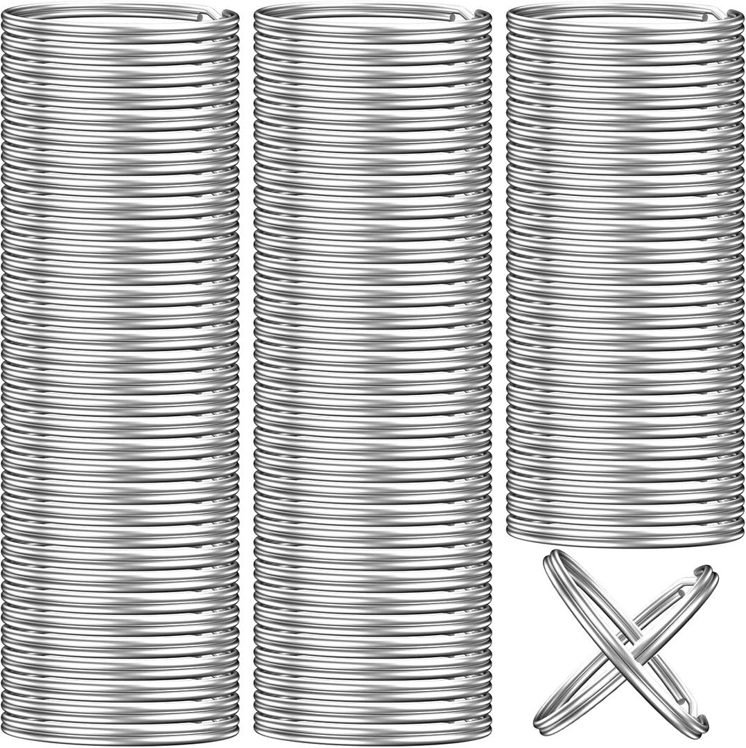100PCS Key Rings Bulk, Split Key Rings, Keychain Rings and Crafts 1 inch (25mm)