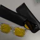 livho High Tech Night Driving Blue Light Glasses - Advanced Blue Light Blocking Computer Glasses (*B1 Light Black+clear)