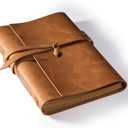 Leather Journal Notebook - Genuine Leather Journals for Writing 5x7.1 Inches, Vintage Journal for Women and Men, Artist,Travel Journal,Brown