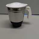 Preethi Medium Mixer Jar for Eco Twin, Eco Plus, Nitro and Blue Leaf, 1-Liter, Silver