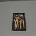 1/12 Scale Female Action Figure,6inch Super Flexible Girl Figure Body Doll with Head Sculpt&Replaceable Chest Legs Accessory Collection (Suntan Skin)