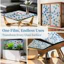 Finnez Window Privacy Film 3D Static Cling Window Film with Rainbow Effect, No Glue Heat Control & 99% UV Blocking for Home Office, Decorative Glass Cover 23.6" x 6.5'